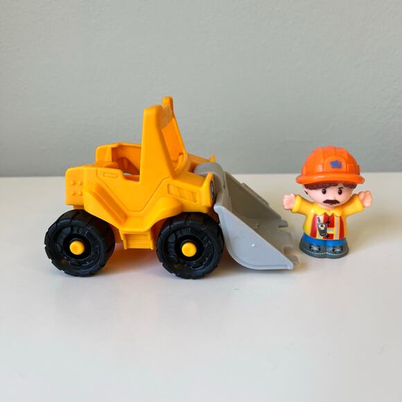 Mattel Fisher Price 2021 Little People Bulldozer Construction Car - Picture 4 of 6